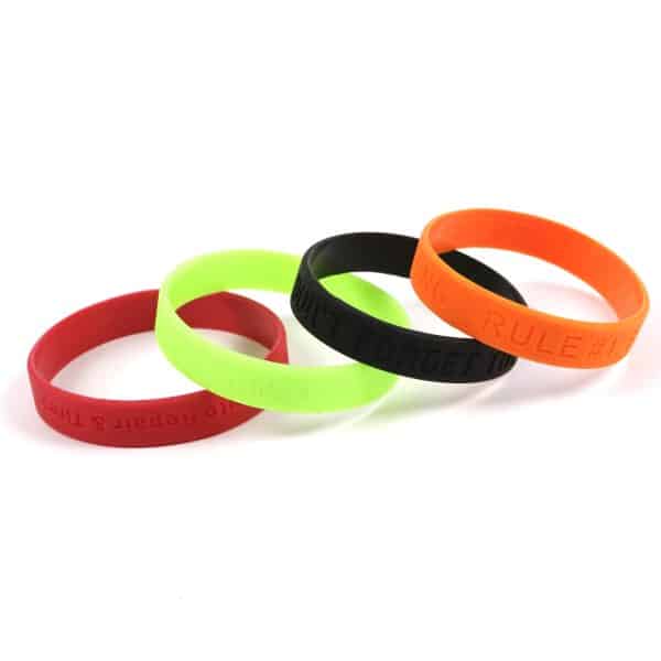 Debossed Silicon Wristbands