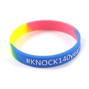 Embossed Colour Silicone Wristband